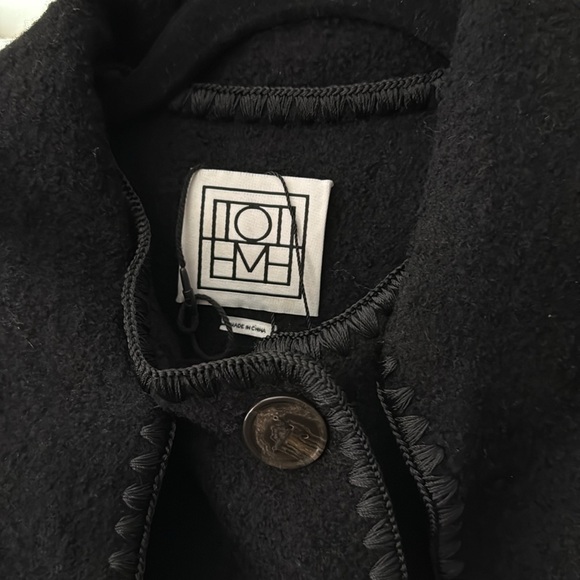 TOTEME
Draped fringed wool-blend jacket 32 - Picture 12 of 13